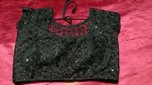 Black Embroidered Blouse