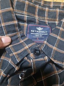 Metronaut Plaid Button-Down Shirt