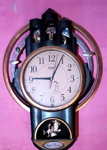 Fancy Wall Clock Good Condition