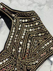 Golden Black Blouse