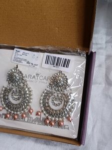 Kundan Studded Chandbali Earrings