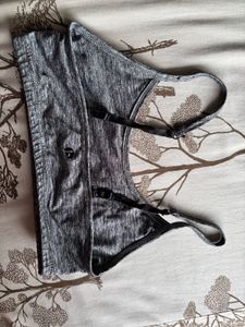 Gray Sports Bra