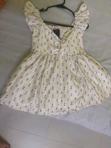 White Dress Type Top