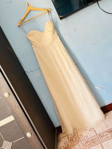 Cream🖤🖤 White Gown 🩶🤍🩵