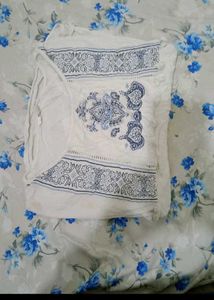 White Flowy Tank Top