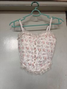 Floral Lace Corset Top