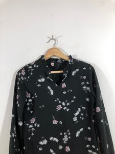 Black Printed Top(Women’s)