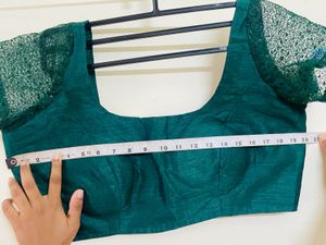 Elegant Green Saree Blouse