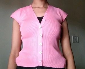 Pink Sleeveless Top