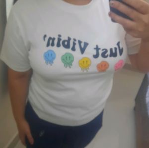 White COLOR VIBEIN TSHIRT