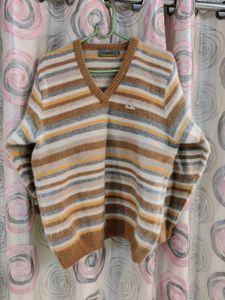 Striped V-Neck Sweater