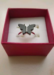 Black butterfly Ring