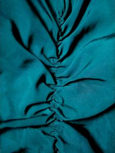 Teal Ruched Long Sleeve Top