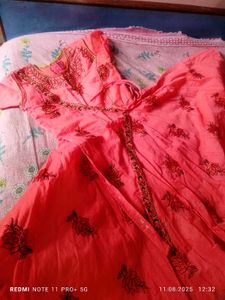 Embroidered Pink Dress