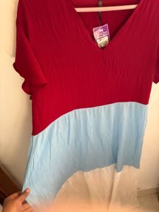 Tri-Color Casual Dress