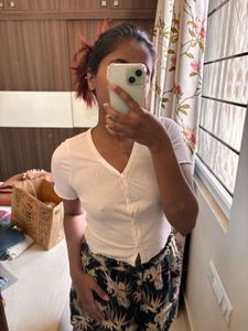 V Neck Chic Crop Top