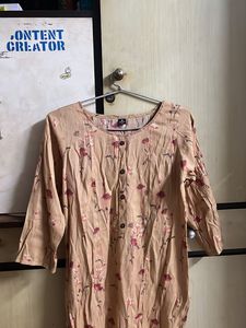 Brown Asthetic Kurti