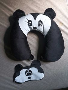Mickey Mouse Pillow &amp; Eye Mask