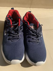 Super Comfortable Navy Blue-Red Campus Sport Shoes