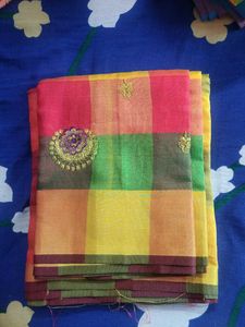 NEW MULTICOLOUR SAREE With Blouse