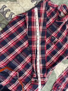 Combo of cheque shirt and blue jeans