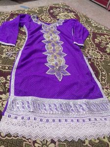 Beautiful Heavy Purple 💜 Kurta Size M To Xl