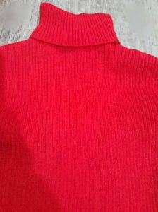 Red Turtleneck Knit Sweater (free delivery)