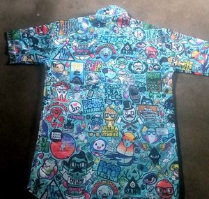 Graphic Print Short Sleeve Shirt