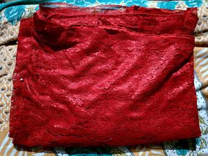 Stylish Red Saree