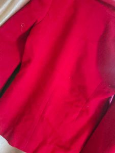 Red Colour Winter Blazer Jacket