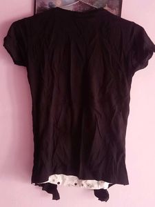 Cute Graphic Print Top