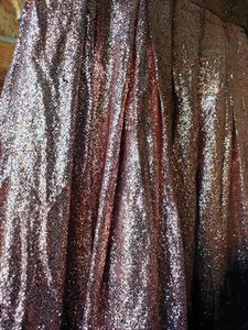 Shimmer Evening Gown Black And Copper Combo