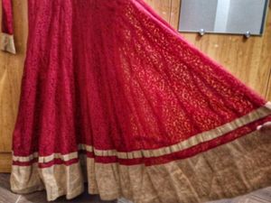 Maroon Anarkali