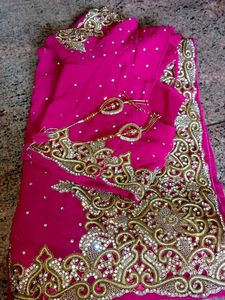Pure Zardozi Wedding Saree