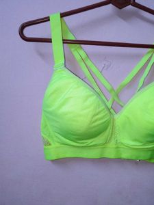 Neon Yellow Sports Bra