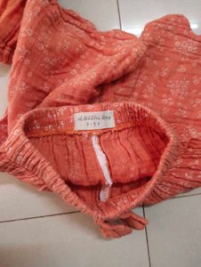 Muslin Cotton Set For 2 To 3 Yr Baby Girl
