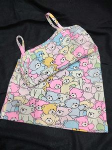 Teddy Bear Print Tank Top