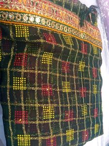 Elegant Checked Saree
