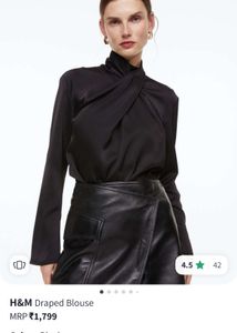 H&M draped blouse