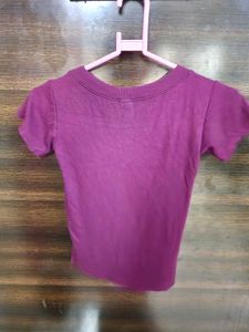Purple Top With Cut Out At Bottom💜