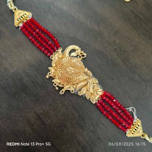 Peacock Beaded Necklace