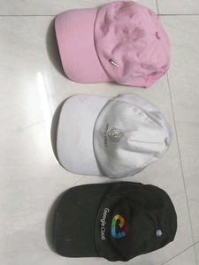 Hat-trick Hats Pink-white-Black