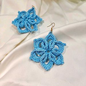 Handmade crochet Flower Earrings