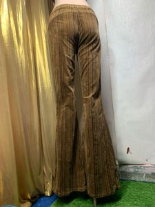 Corduroy Brown Flare Leg Pants