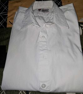 Men&#39;s Pure Cotton White Shirt