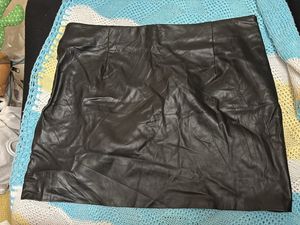 Faux Leather Mini Skirt