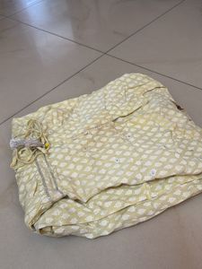 Elegant Yellow Printed Kurta