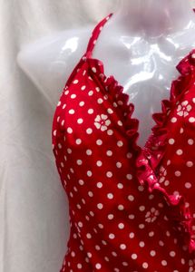 Red Polka Dot Swimsuit