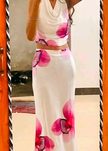 floral backless dress 💓