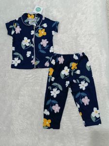 Kids Night Suit (Navy Blue)